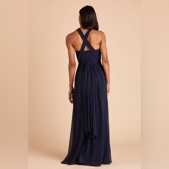 Birdy Grey Grace Convertible Dress in Chiffon Navy - Picture 4 of 9